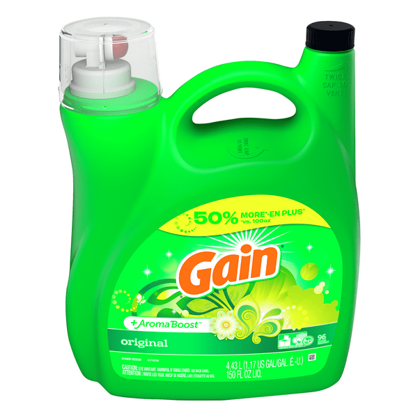 Save on Gain + Aroma Boost Liquid Laundry Detergent Original Order