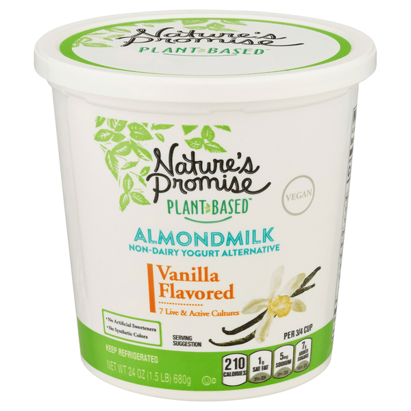 Save on Nature's Promise PlantBased Vanilla Almondmilk Yogurt
