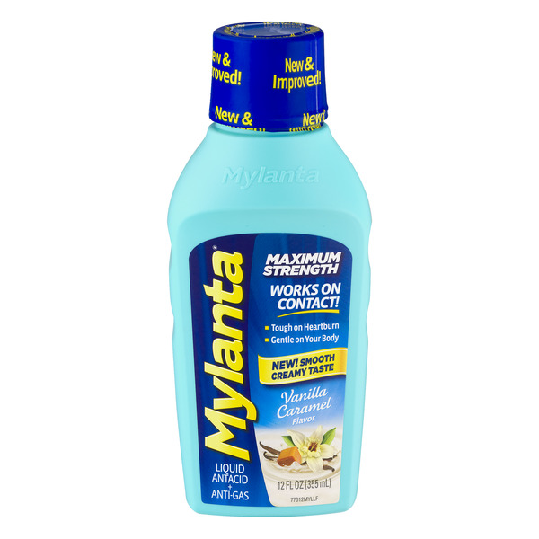 Save on Mylanta Liquid Antacid + AntiGas Vanilla Maximum Strength