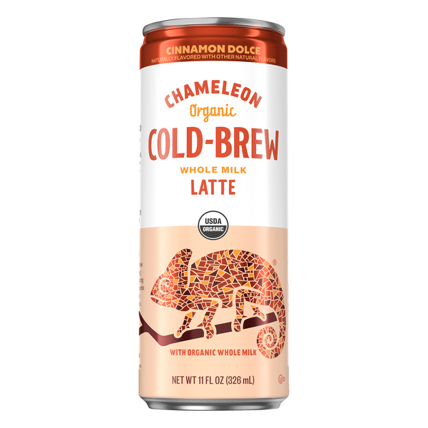 Save on Chameleon ColdBrew Whole Milk Latte Cinnamon Dolce Organic Order Online Delivery MARTIN'S