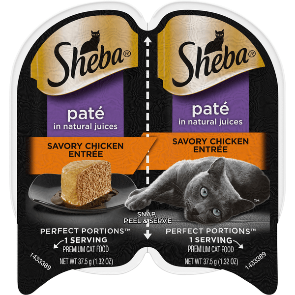 Save on SHEBA Perfect Portions Pate Savory Chicken Wet Cat Food 2 ct