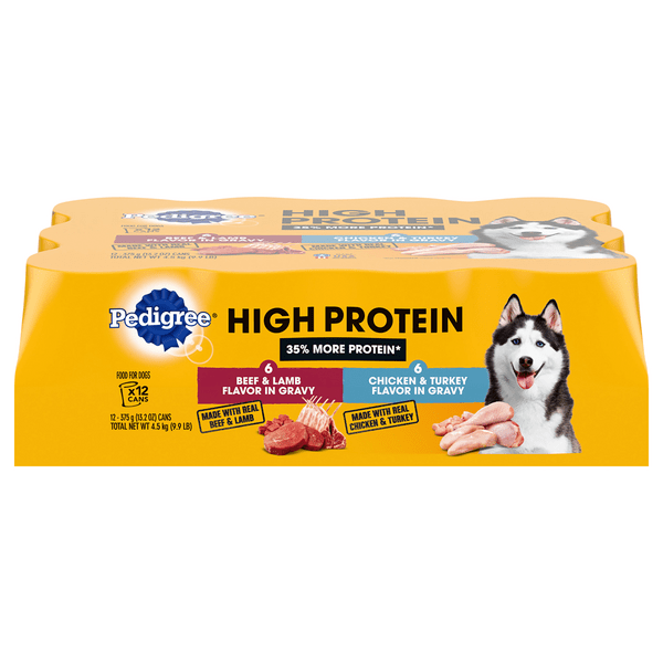 Save on Pedigree High Protein Wet Dog Food Beef & Lamb Chicken & Turkey