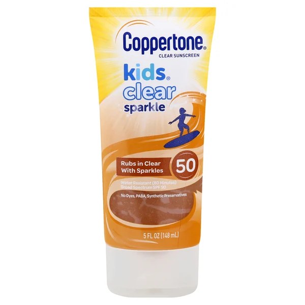 Save on Coppertone Kids Clear Sparkle Sunscreen Lotion SPF 50 Order