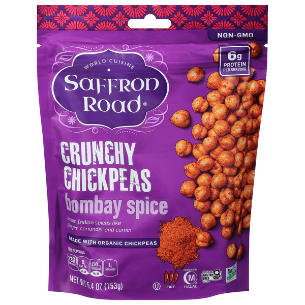 Save on Saffron Road Crunchy Chickpeas Bombay Spice Gluten Free Order