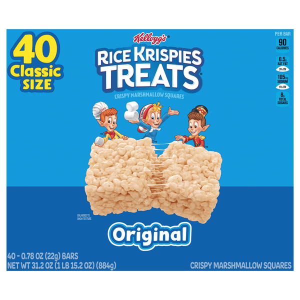 Save on Kellogg's Rice Krispies Treats Original 40 ct Order Online Delivery Stop & Shop