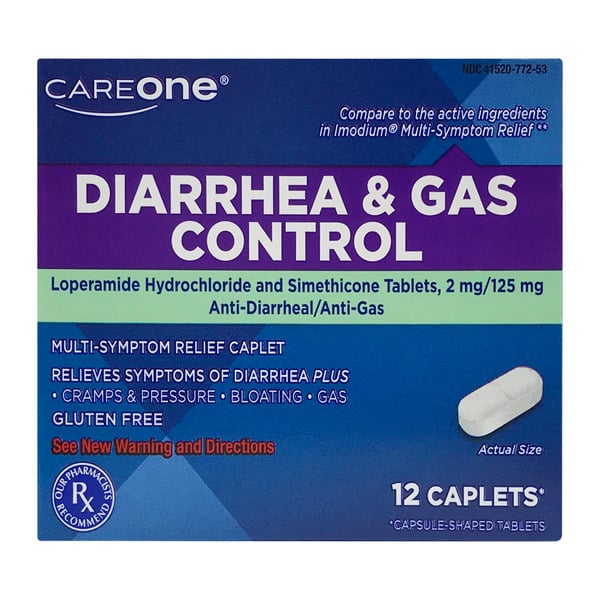 Save on CareOne Diarrhea & Gas Control Caplets Order Online Delivery