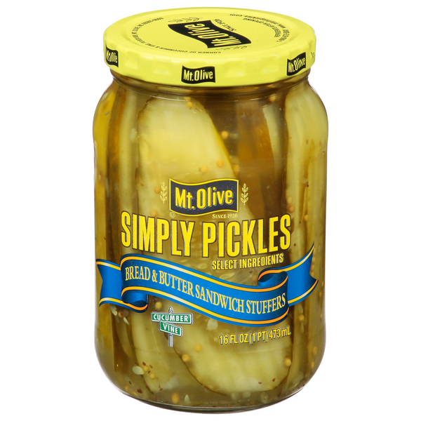 Save on Mt. Olive Simply Pickles Bread & Butter Sandwich Stuffers Order
