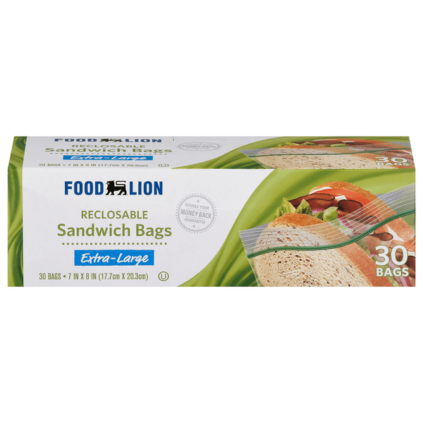 Save on Food Lion Sandwich Bags Reclosable ExtraLarge Order Online