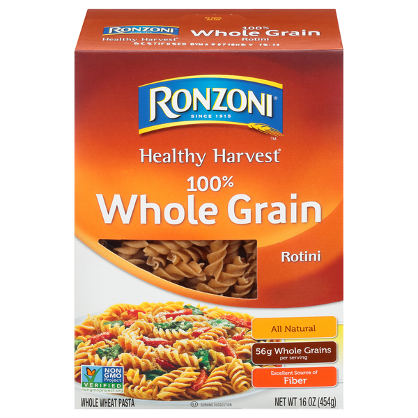 Save on Ronzoni Healthy Harvest 100 Whole Grain Rotini Pasta All