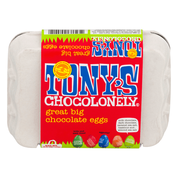 Save on Tony's Chocolonely Great Big Chocolate Eggs Order Online