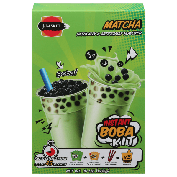 Save on JBasket Matcha Instant Boba Kit Order Online Delivery MARTIN'S