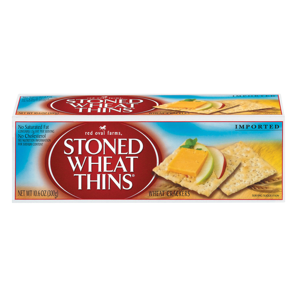 Save on Red Oval Farms Stoned Wheat Thins Crackers Order Online