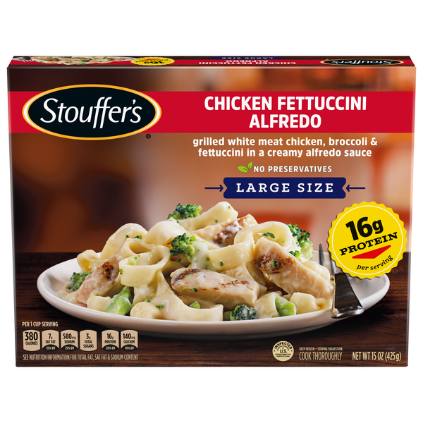 Save on Stouffer's Chicken Fettuccini Alfredo Large Size Order Online