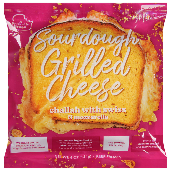 Save on A Friendly Bread Sourdough Grilled Cheese Chalah with Swiss