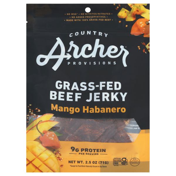 Save on Country Archer Provisions Grassfed Beef Jerky Mango Habanero