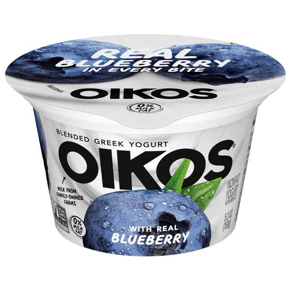 Save on Oikos Blended Greek Yogurt Blueberry Non Fat Order Online Delivery GIANT