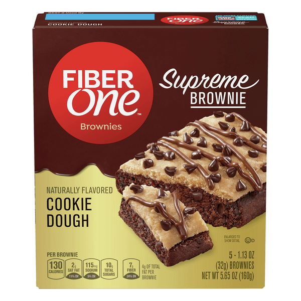 Save on Fiber One Supreme Brownie Cookie Dough 5 ct Order Online Delivery Food Lion