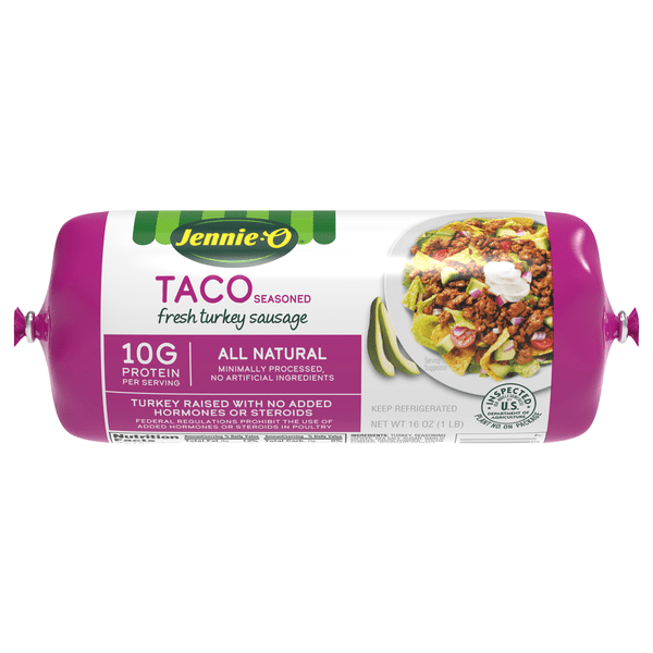 Save on JennieO Natural Taco Seasoning Turkey Sausage Roll Order