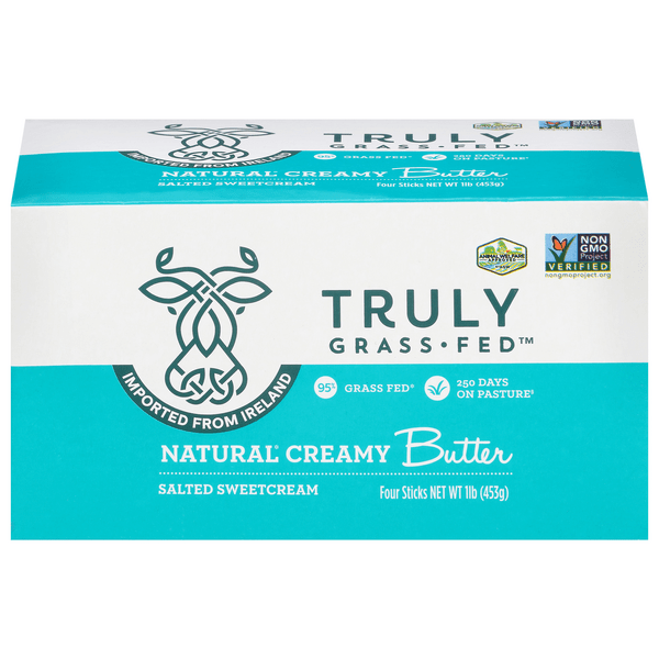 Save on Truly Grassfed Natural Creamy Butter Salted Sweetcream 4 ct