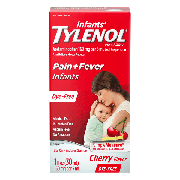 Save on Tylenol Infant Suspension Drops Acetaminophen 80 mg DyeFree Cherry Flavor Order Online