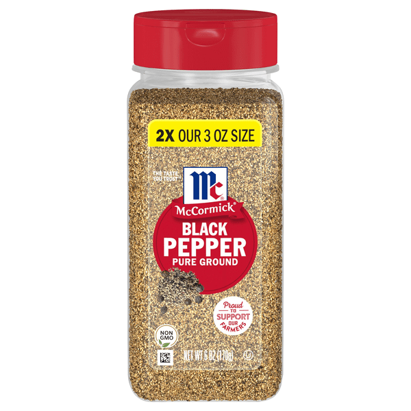 Save on McCormick Pure Ground Black Pepper Order Online Delivery GIANT