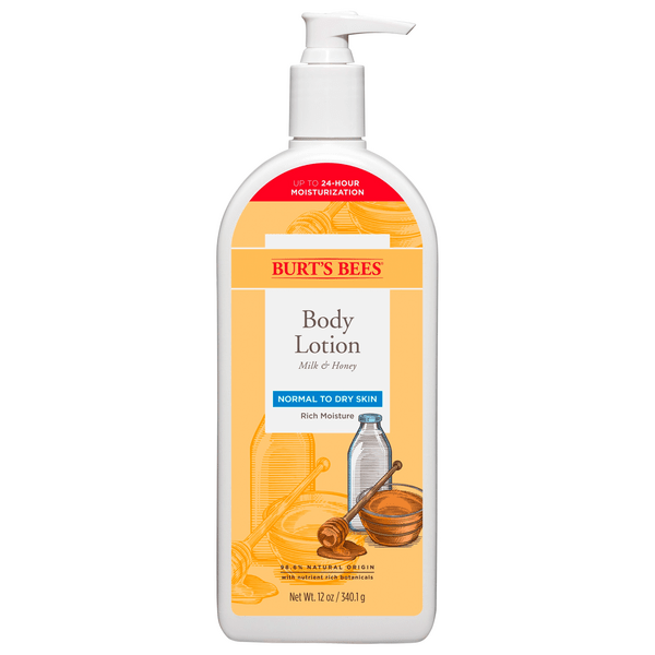 Save on Burt's Bees Body Lotion with Milk & Honey Pump Order Online