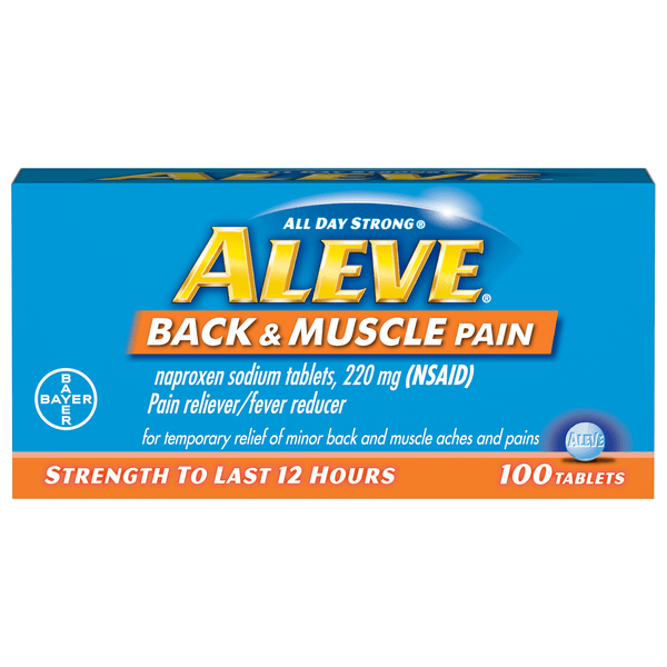 Save on Aleve Back & Muscle Pain Relief Naproxen Sodium Tablets Order