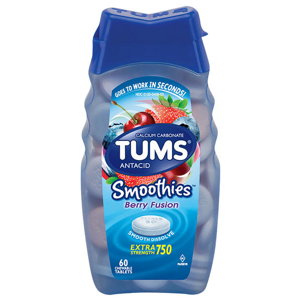 Save on TUMS Smoothies Antacid Calcium Carbonate Extra Strength 70