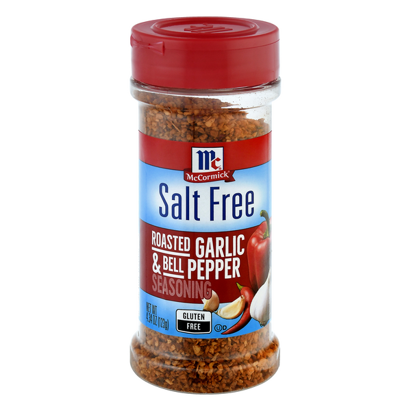 Save on McCormick Salt Free Roasted Garlic & Bell Pepper Seasoning