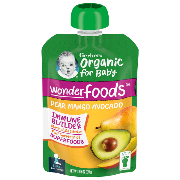 Save on Gerber Organic 2nd Baby Food Pear Mango Avocado Order Online