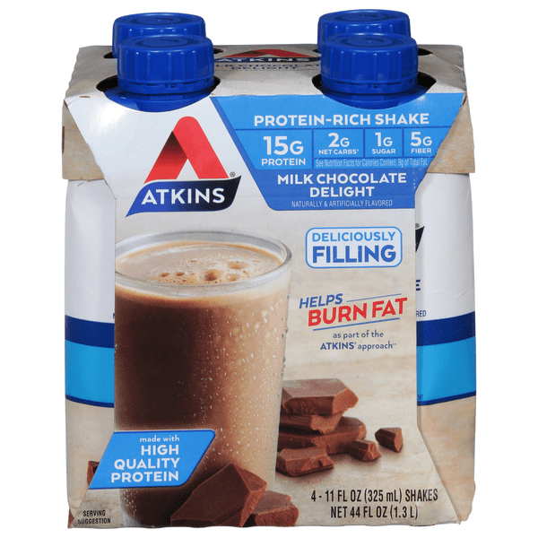 Save on Atkins Protein Shake Milk Chocolate Delight Low Carb 4 pk