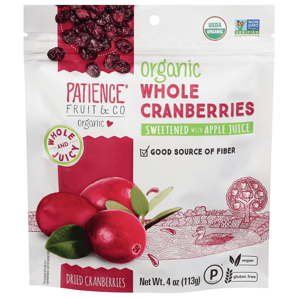 Save on Patience Fruit & Co Cranberries Whole Dried Organic Order Online Delivery Giant