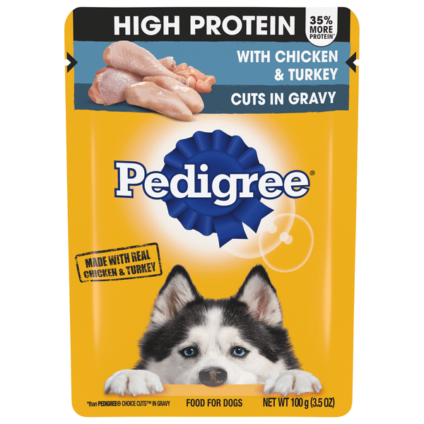 Save on Pedigree High Protein Adult Wet Dog Food w/Chicken & Turkey