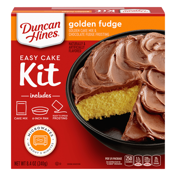 Save on Duncan Hines Easy Cake Kit Golden Cake & Frosting Mix Chocolate