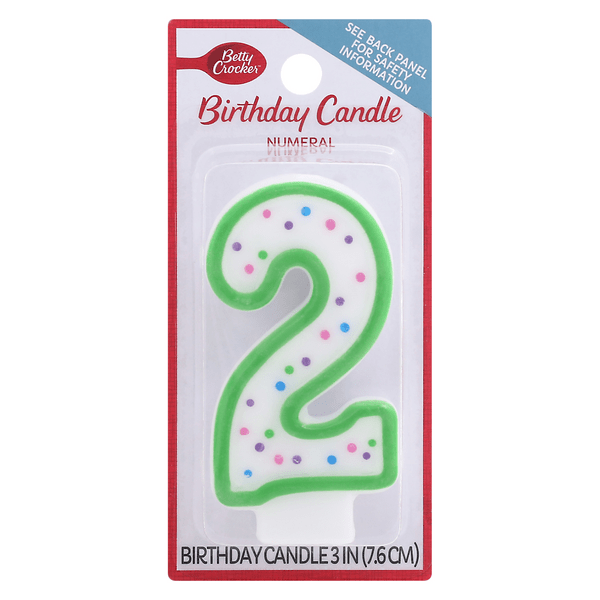 Save on Betty Crocker Numeral Birthday Candle 2 3 Inch Order Online