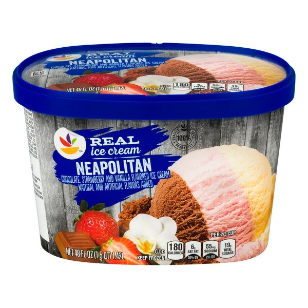 Save on Stop & Shop Real Ice Cream Neapolitan Order Online Delivery