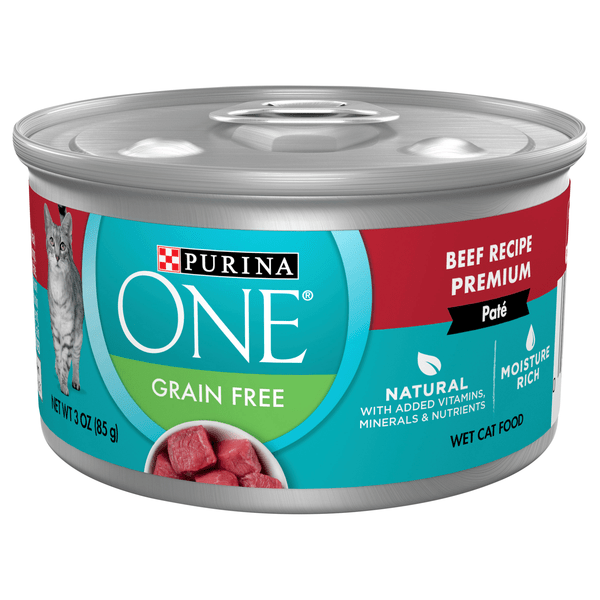 Save on Purina ONE Natural Grain Free Beef Pate Wet Cat Food Order