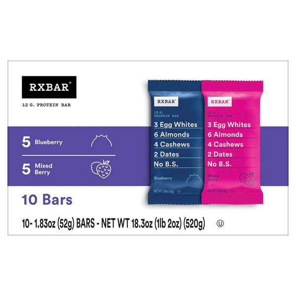 Save on RXBAR Blueberry & Mixed Berry Variety Pack 12g Protein Bar 10
