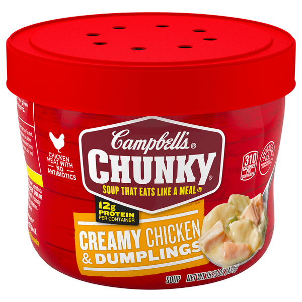 Save on Campbell's Chunky Creamy Chicken & Dumplings Soup Order Online