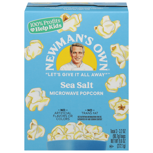 Save on Newman's Own Microwave Popcorn Sea Salt Order Online Delivery