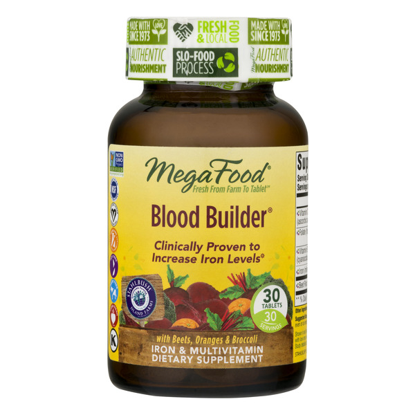 Save on MegaFood Blood Builder Iron & Multivitamin Dietary Supplement