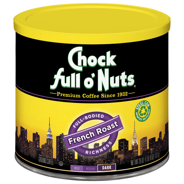 Save on Chock Full O' Nuts French Dark Roast Coffee (Ground) Order