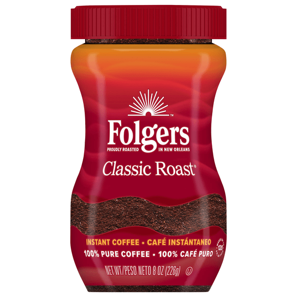 Save on Folgers Classic Roast Instant Coffee Order Online Delivery GIANT