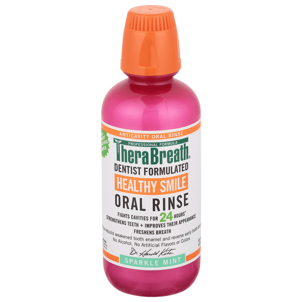 Save on TheraBreath Healthy Smile Oral Rinse Sparkle Mint Order Online