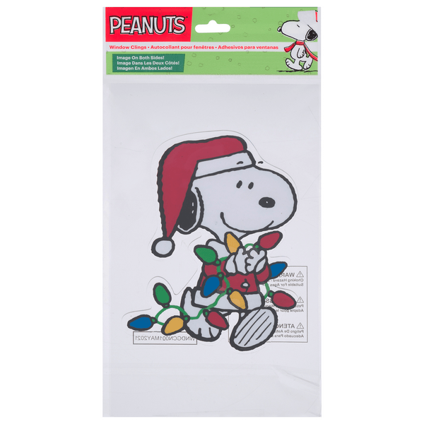 Save on Peanuts Window Clings Snoopy Santa Order Online Delivery GIANT