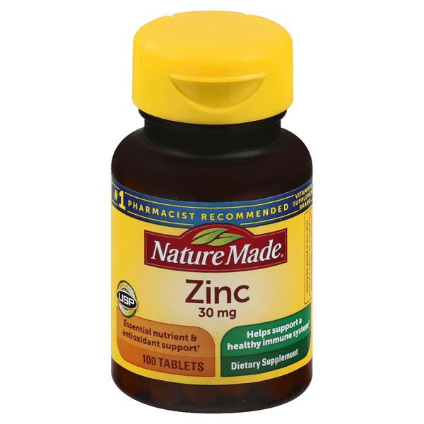 Save on Nature Made Zinc 30 mg Dietary Supplement Tablets Order Online