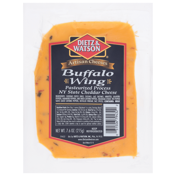 Save on Dietz & Watson Artisan Buffalo Wing NY State Cheddar Cheese