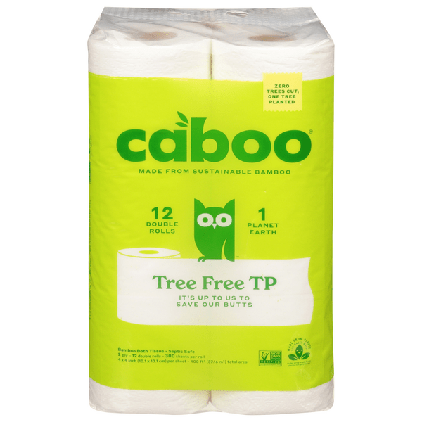 Save on Caboo Bamboo Double Roll 2Ply Toilet Paper Order Online