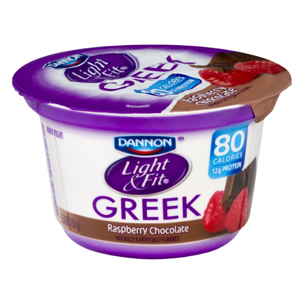 Save on Dannon Light & Fit Greek Yogurt Raspberry Chocolate Non Fat