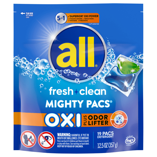 Save on all Oxi 5n1 Fresh + Clean Oxi Plus Odor Lifter Mighty Pacs